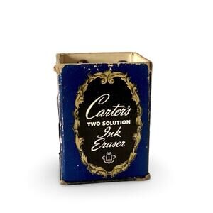 Vtg CARTER'S Two Solution Ink Eraser